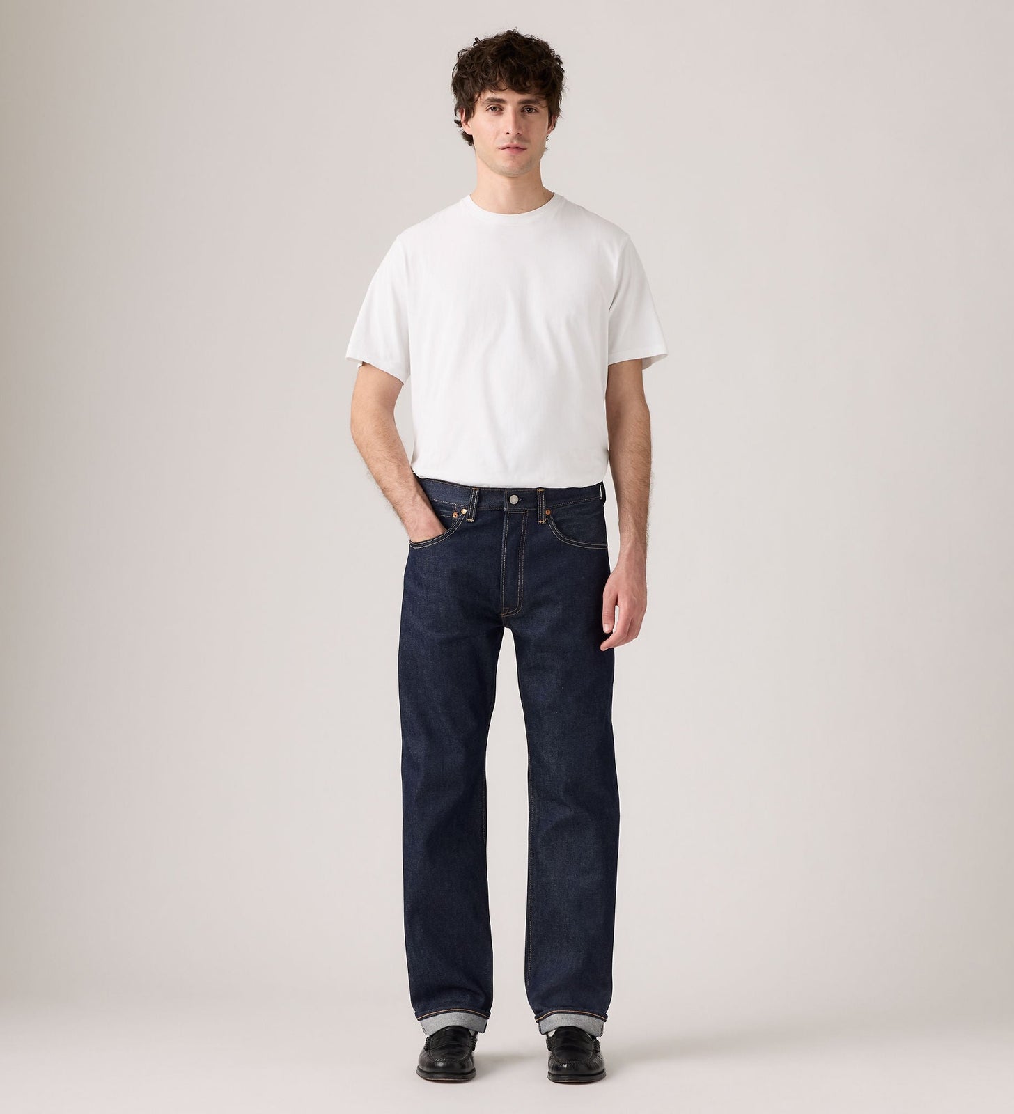 Main 3 - Levi's® Men's 501® Original Shrink-to-Fit™ Selvedge Jeans - 005013722