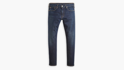 Product shot of Levi’s blue 512 jeans, featuring a clean front design & fit