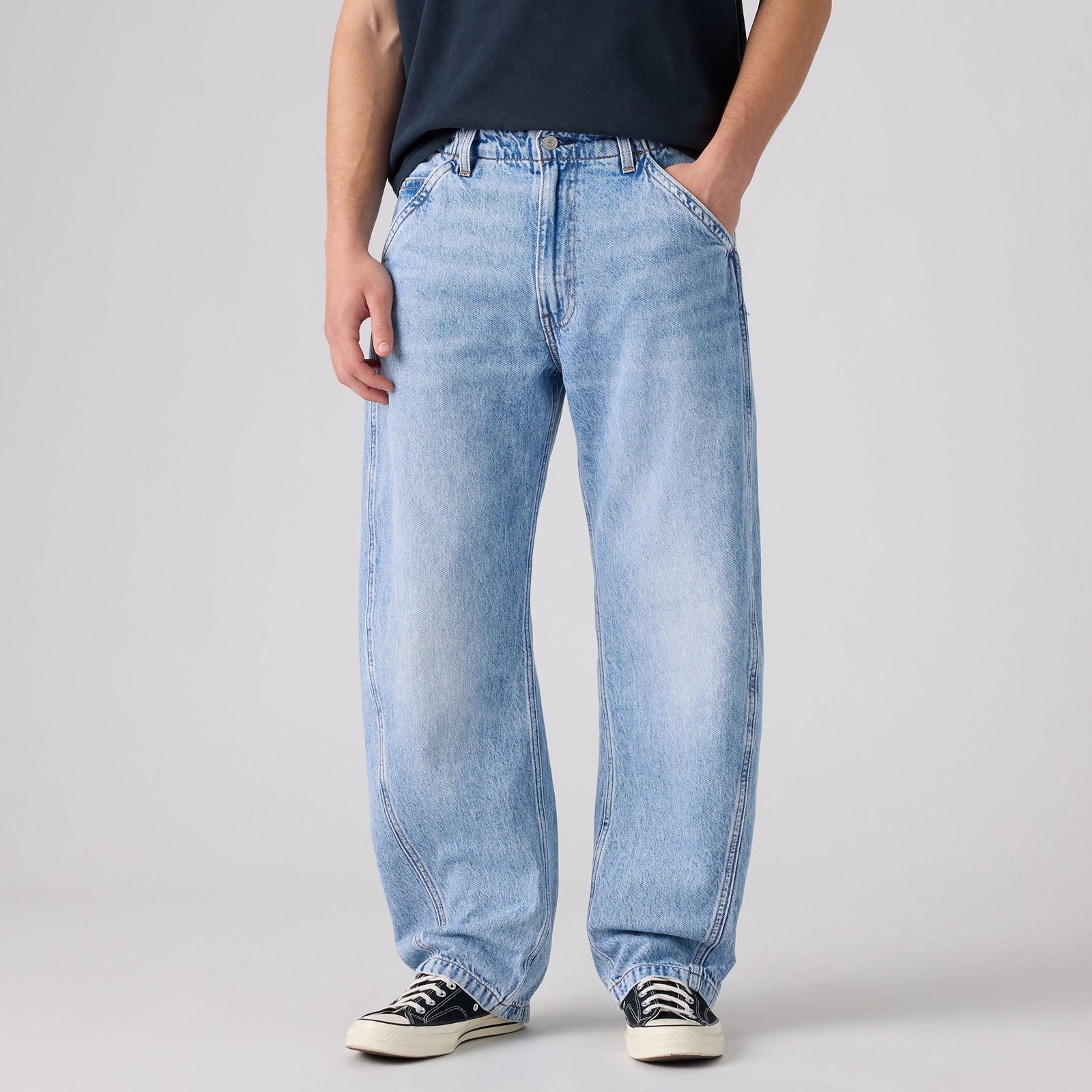 Main 5 - Levi's® Men's Baggy Barrel Jeans - 0057O0009