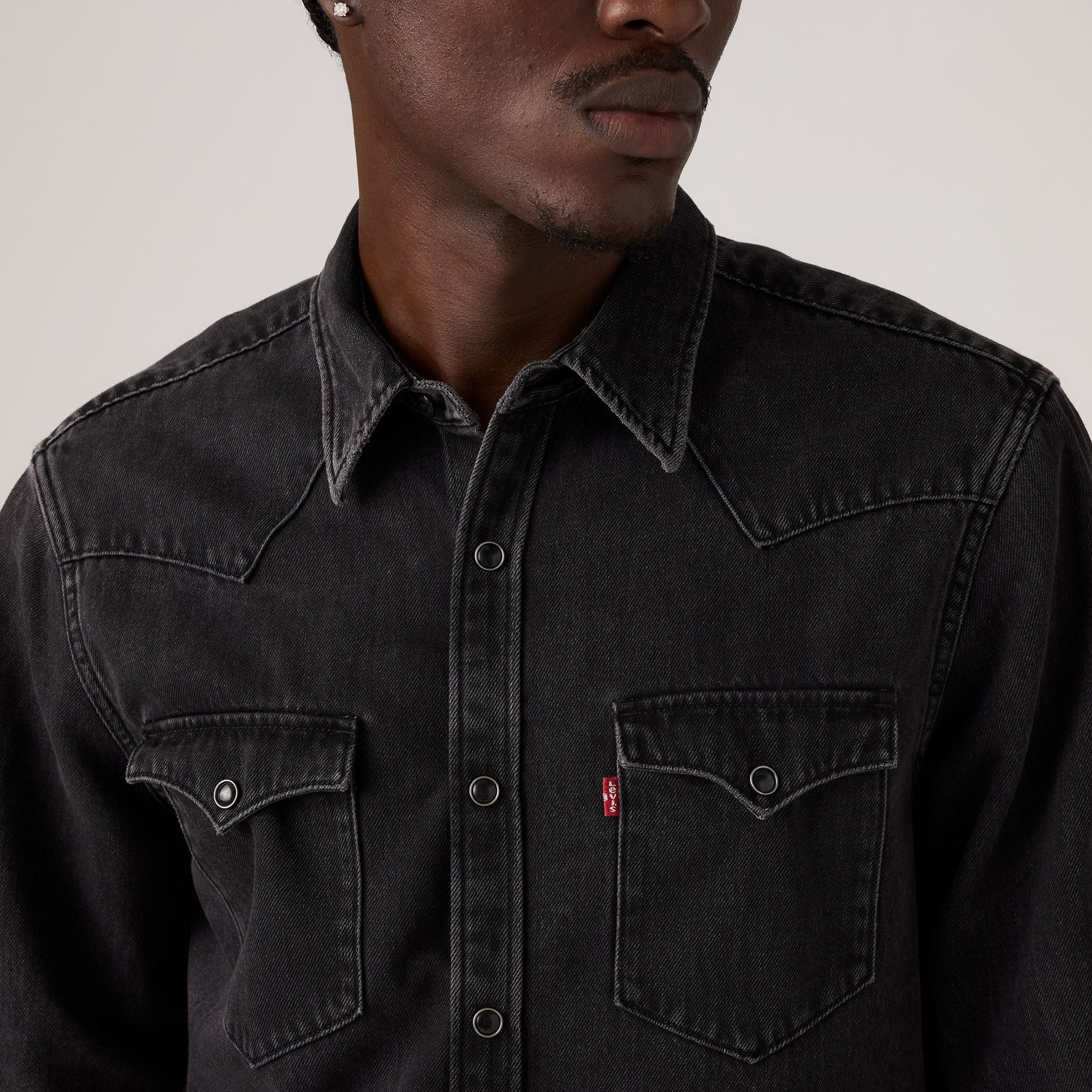 Main 4 - Levi's® Men's Barstow Standard Fit Western Shirt - 857440127