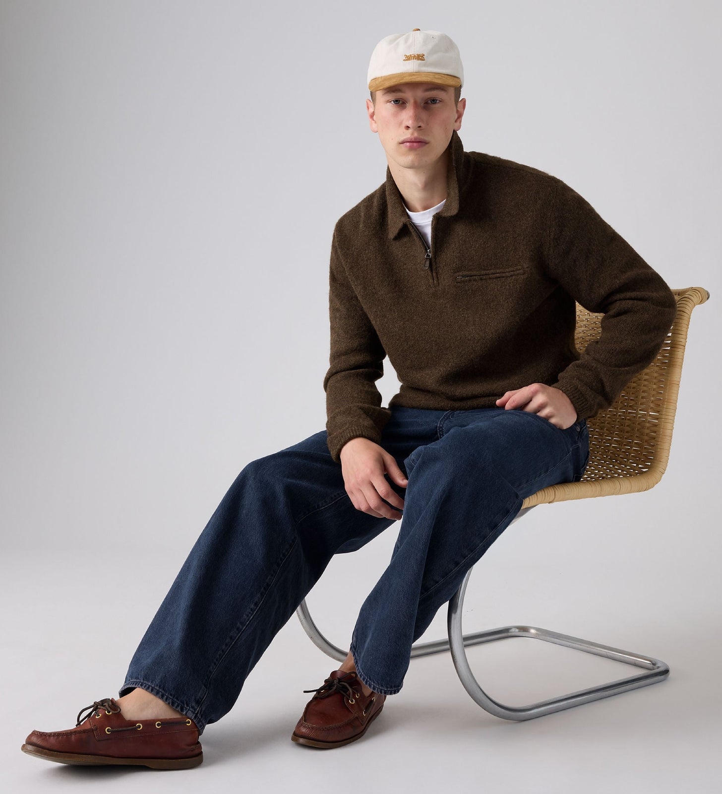 Main 4 - Levi's® Men's Boulder Quarter-Zip Sweater - 007W20001