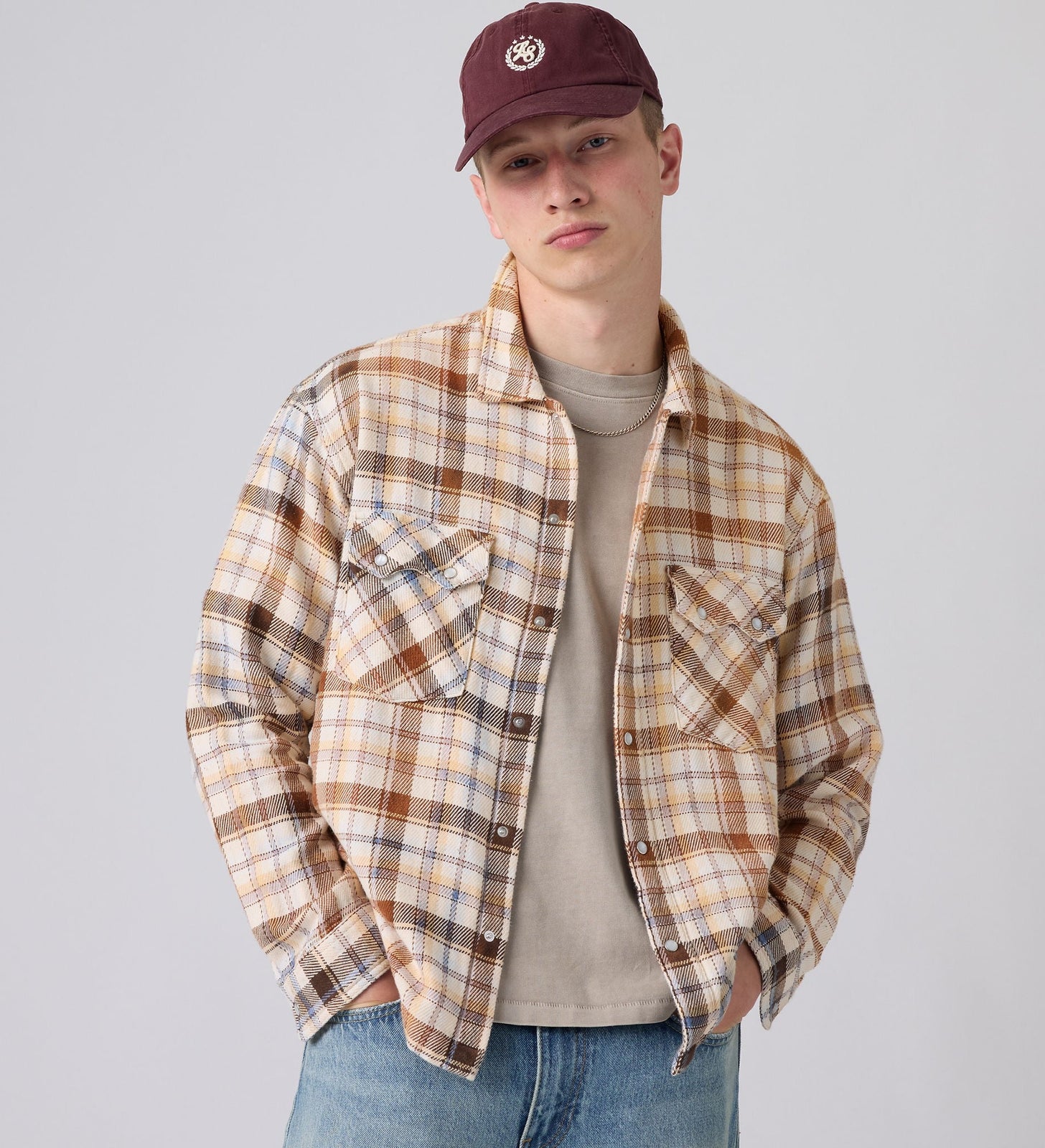 Main 1 - Levi's® Men's Long-Sleeve Boxy Western Shirt - 0085P0000