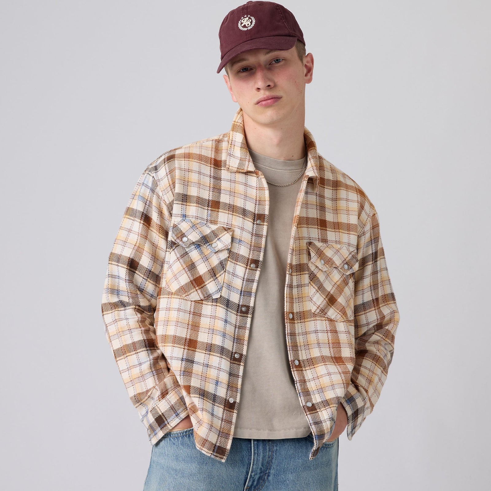 Main 1 - Levi's® Men's Long-Sleeve Boxy Western Shirt - 0085P0000