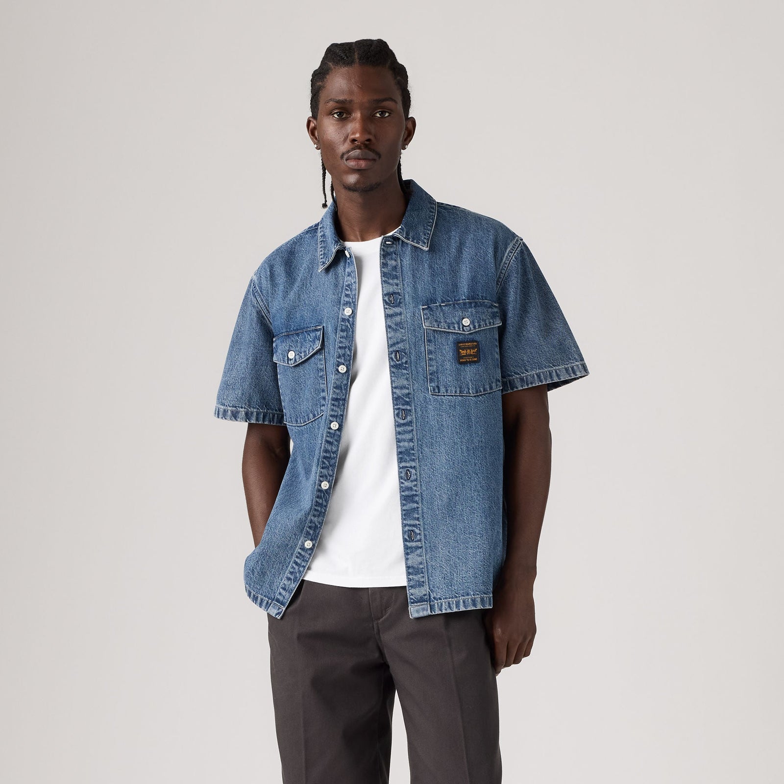 Main 1 - Levi's® Men's Long-Sleeve Worker Shirt - 003O10009