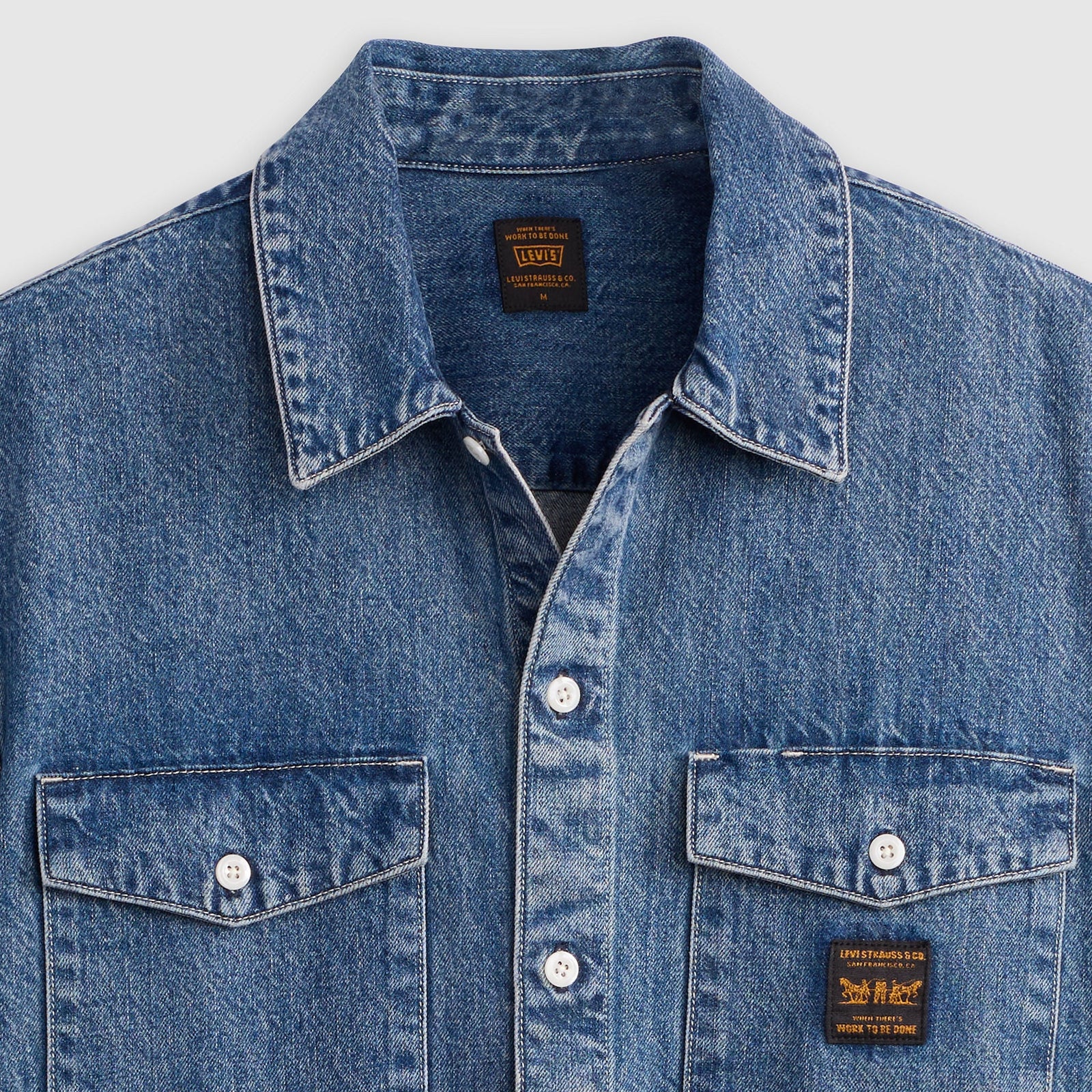 Main 5 - Levi's® Men's Long-Sleeve Worker Shirt - 003O10009