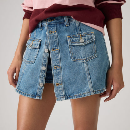 Thumbnail 6 - Levi's® Women's Button Front Skort - 005NA0000