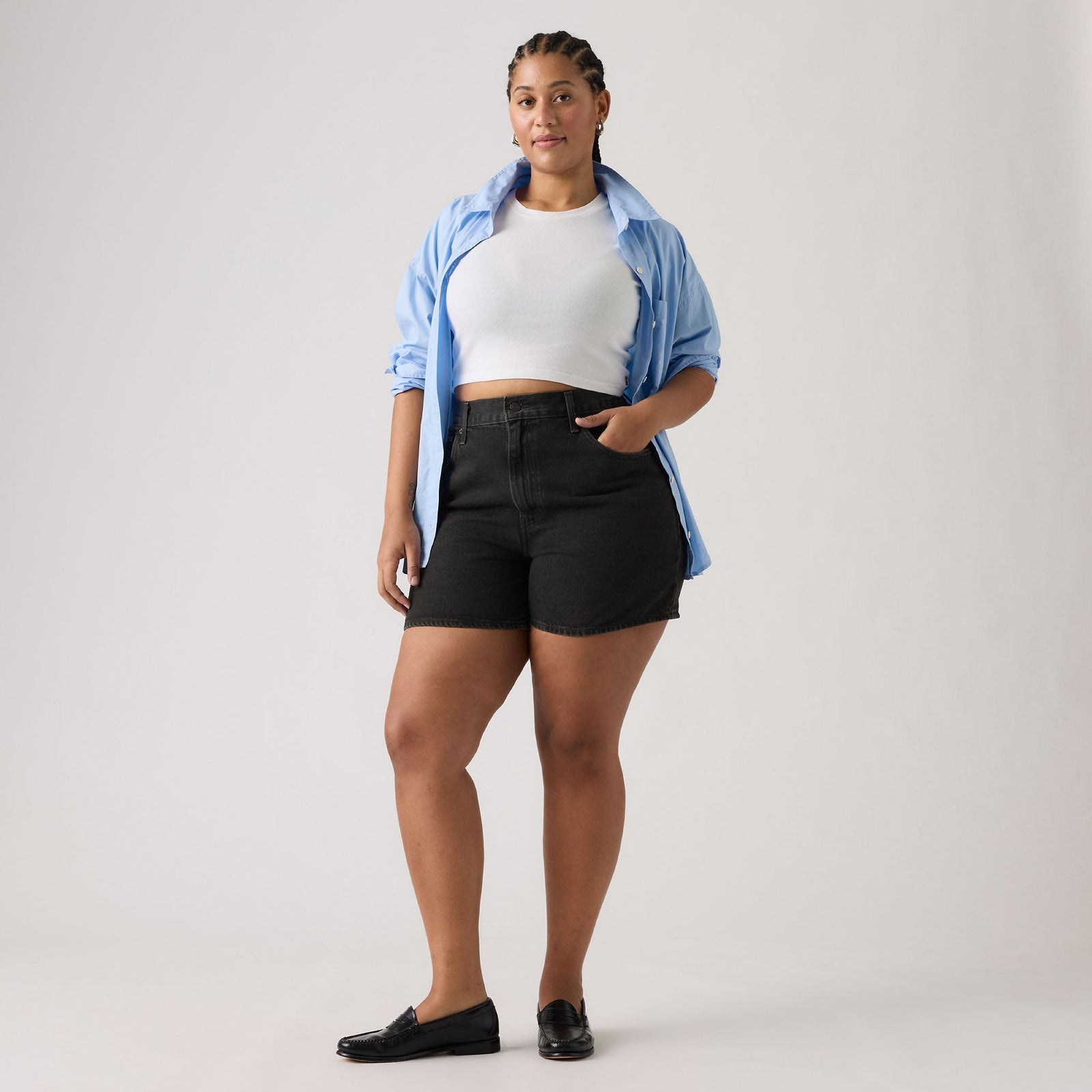 Main 5 - Levi's® Women's Cinch Mid-Thigh Shorts - 003KI0006