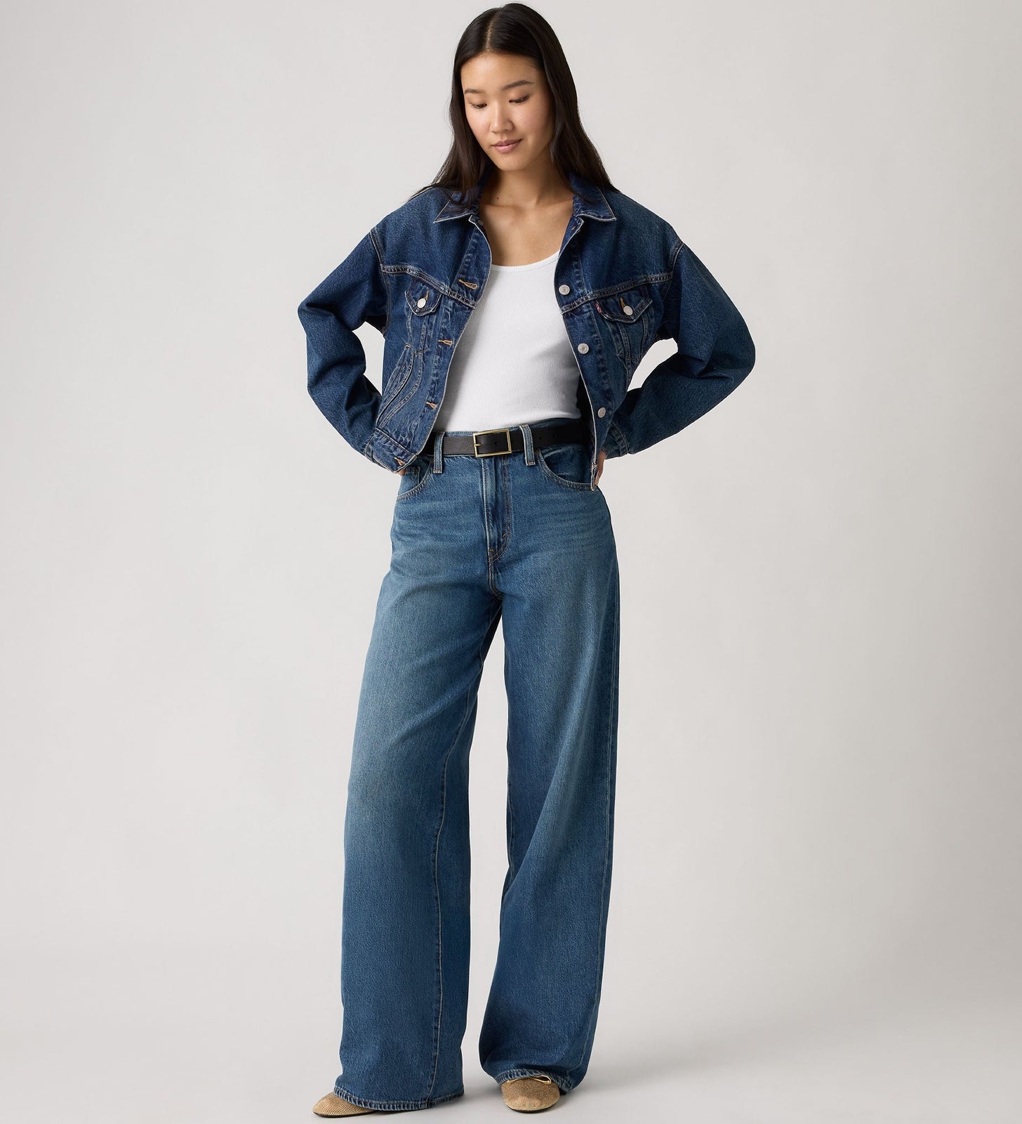 Main 1 - Levi's® Women's Cinch Wide-Leg Jeans - 0073B0001