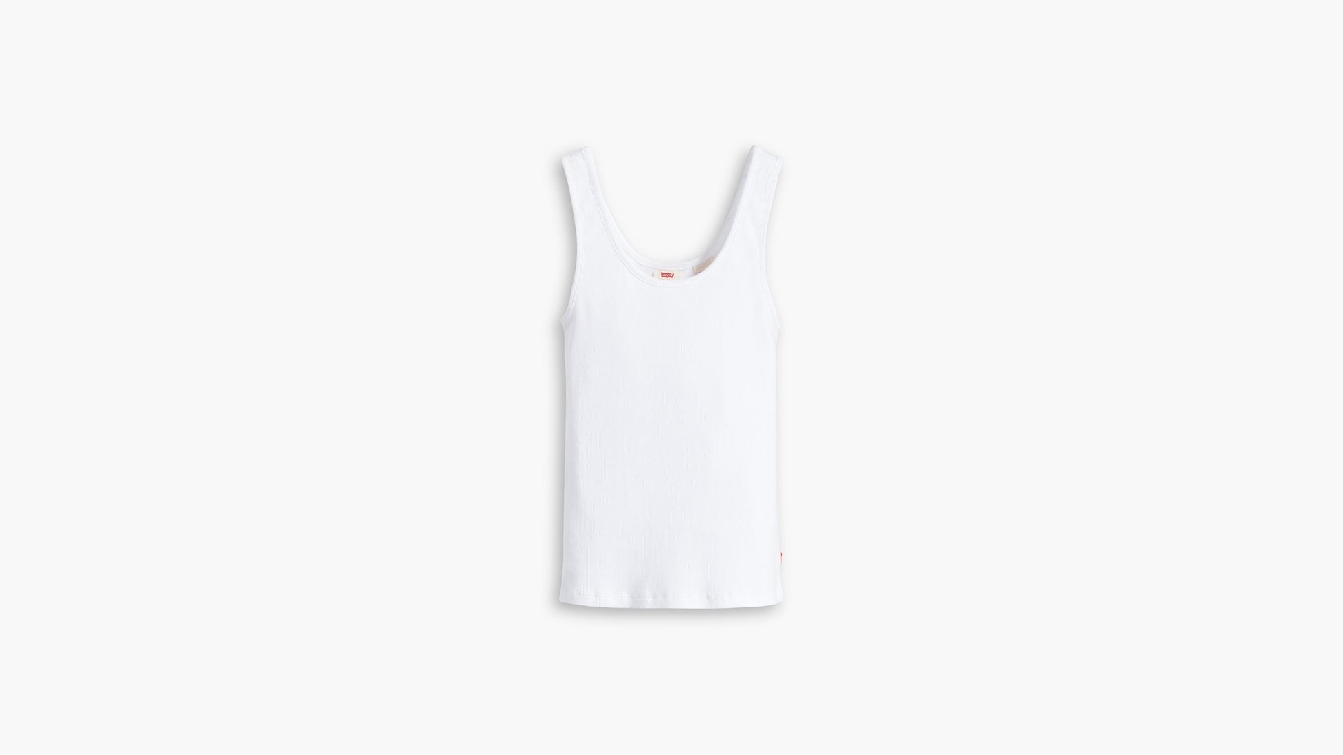 Front-facing shot of Levi’s Women’s Classic Fit Tank, white