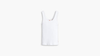 Front-facing shot of Levi’s Women’s Classic Fit Tank, white