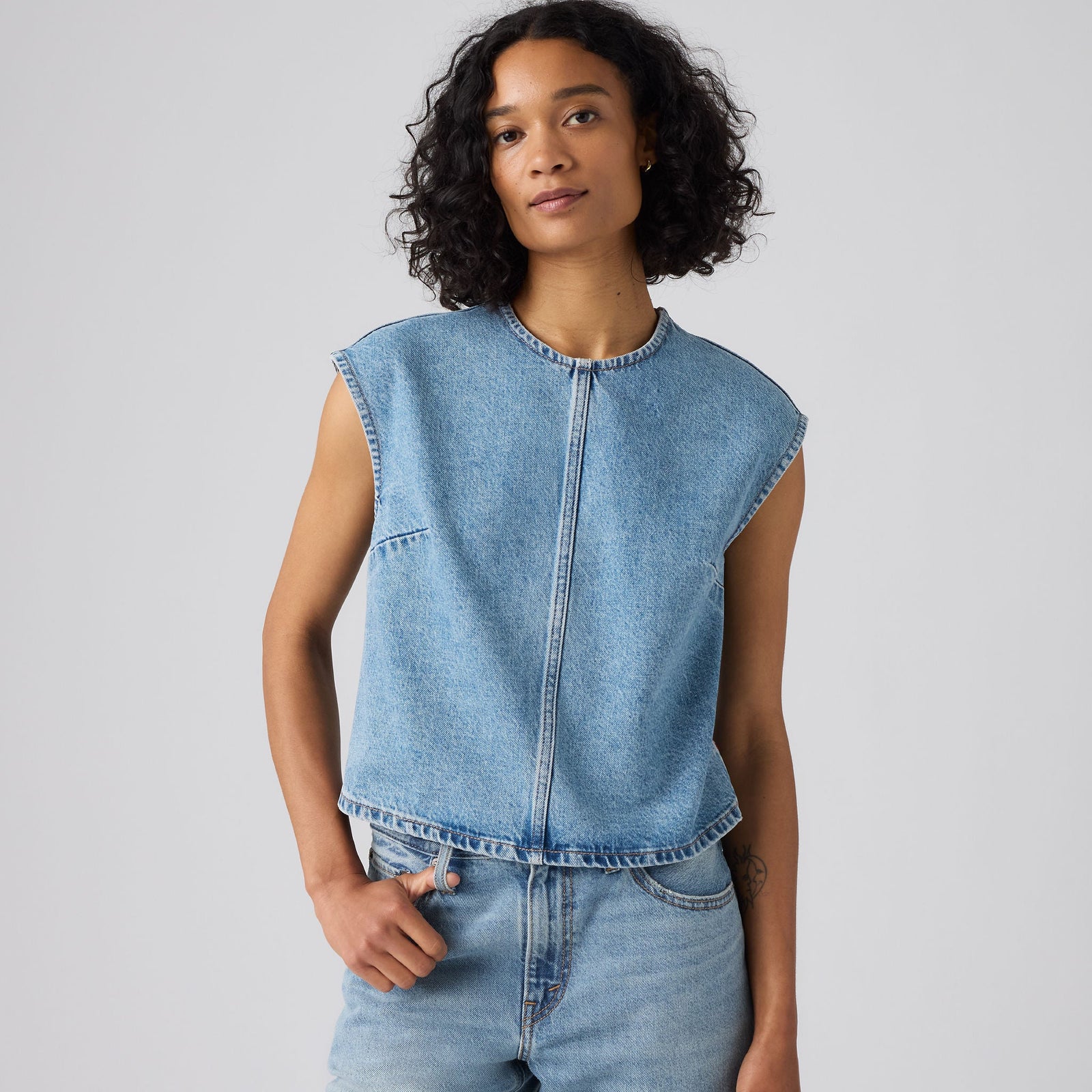Main 1 - Levi's® Women's Denim Tee - 008AG0000