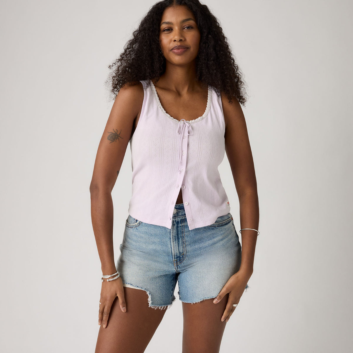 Levi's® Women's Dry Goods Pointelle Lace Tank
