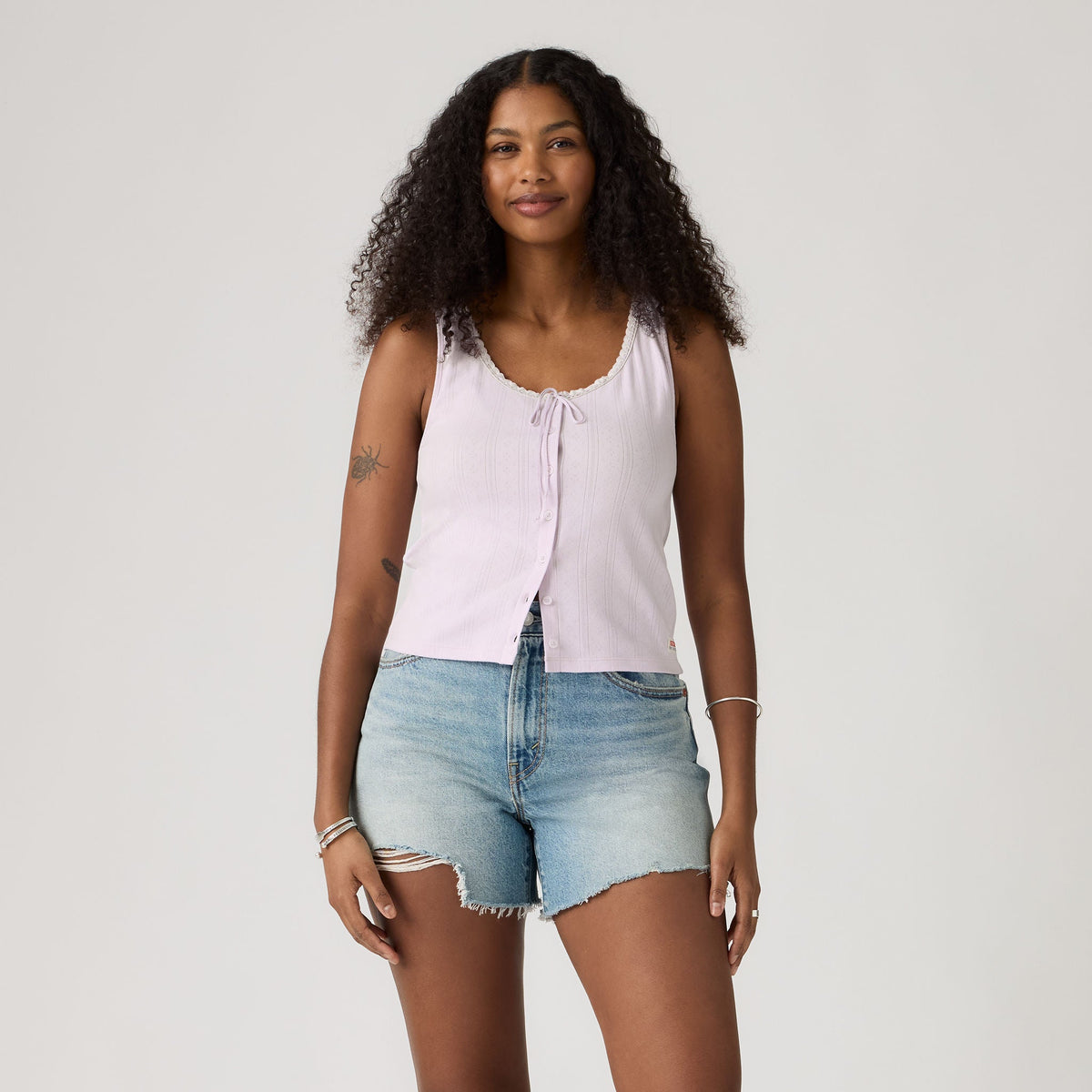 Levi's® Women's Dry Goods Pointelle Lace Tank
