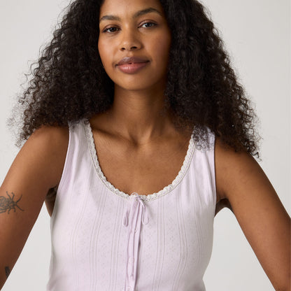Thumbnail 4 - Levi's® Women's Dry Goods Pointelle Lace Tank - 0086L0007