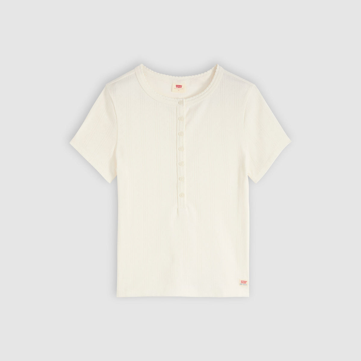 Levi's® Women's Dry Goods Pointelle Short-Sleeve Henley