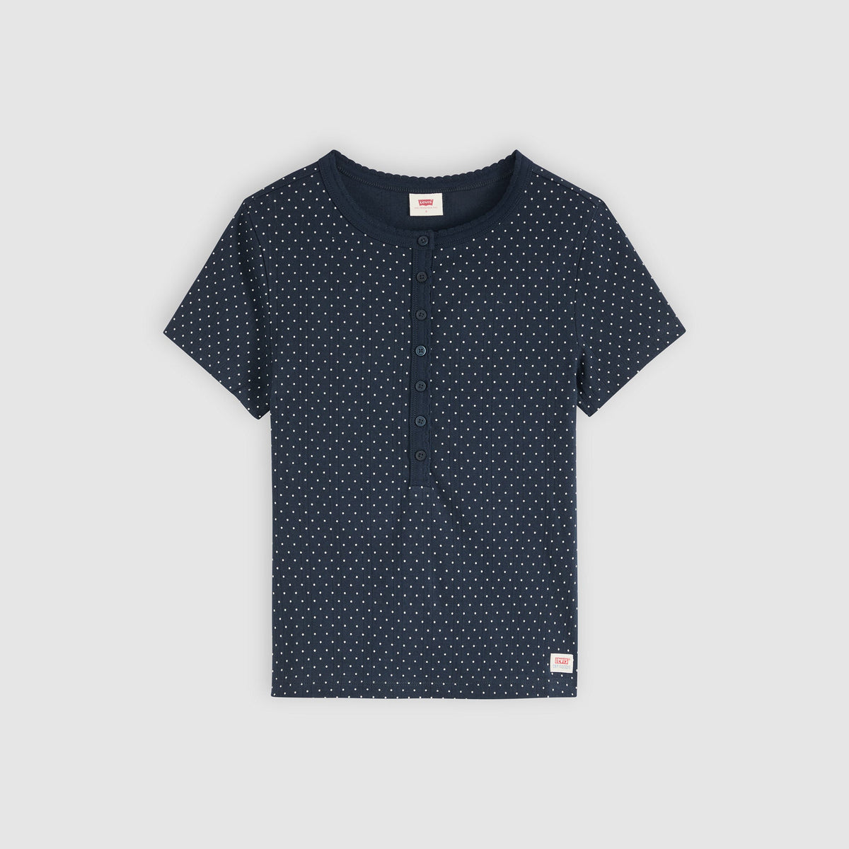 Levi's® Women's Dry Goods Pointelle Short-Sleeve Henley