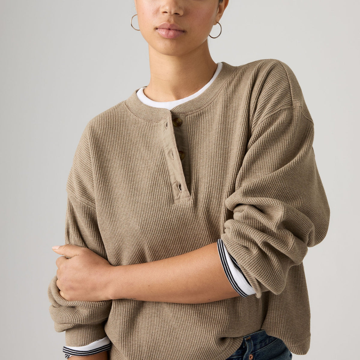 Levi's® Women's Dry Goods Relaxed Long-Sleeve Henley