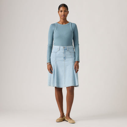 Thumbnail 1 - Levi's® Women's Godet Knee-Length Skirt - 005N80003