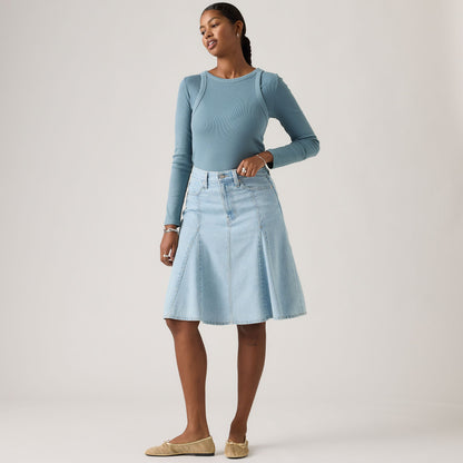 Thumbnail 4 - Levi's® Women's Godet Knee-Length Skirt - 005N80003