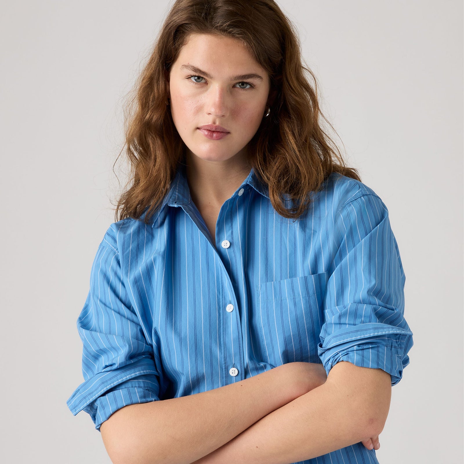 Main 4 - Levi's® Women's Harlie Boyfriend Shirt - 001HM0029