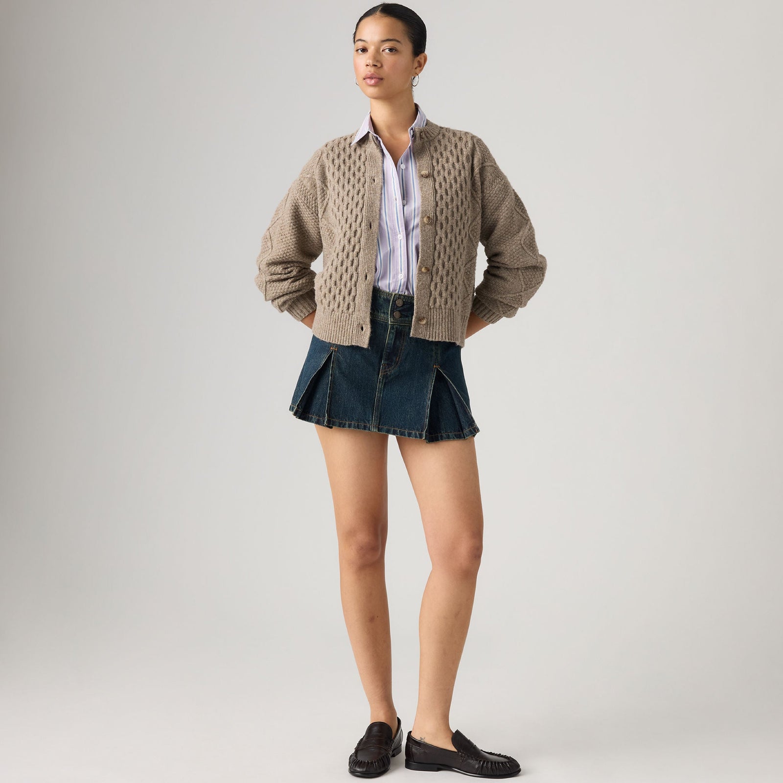 Main 1 - Levi's® Women's Inverted Pleat Mini Skirt - 0089S0004