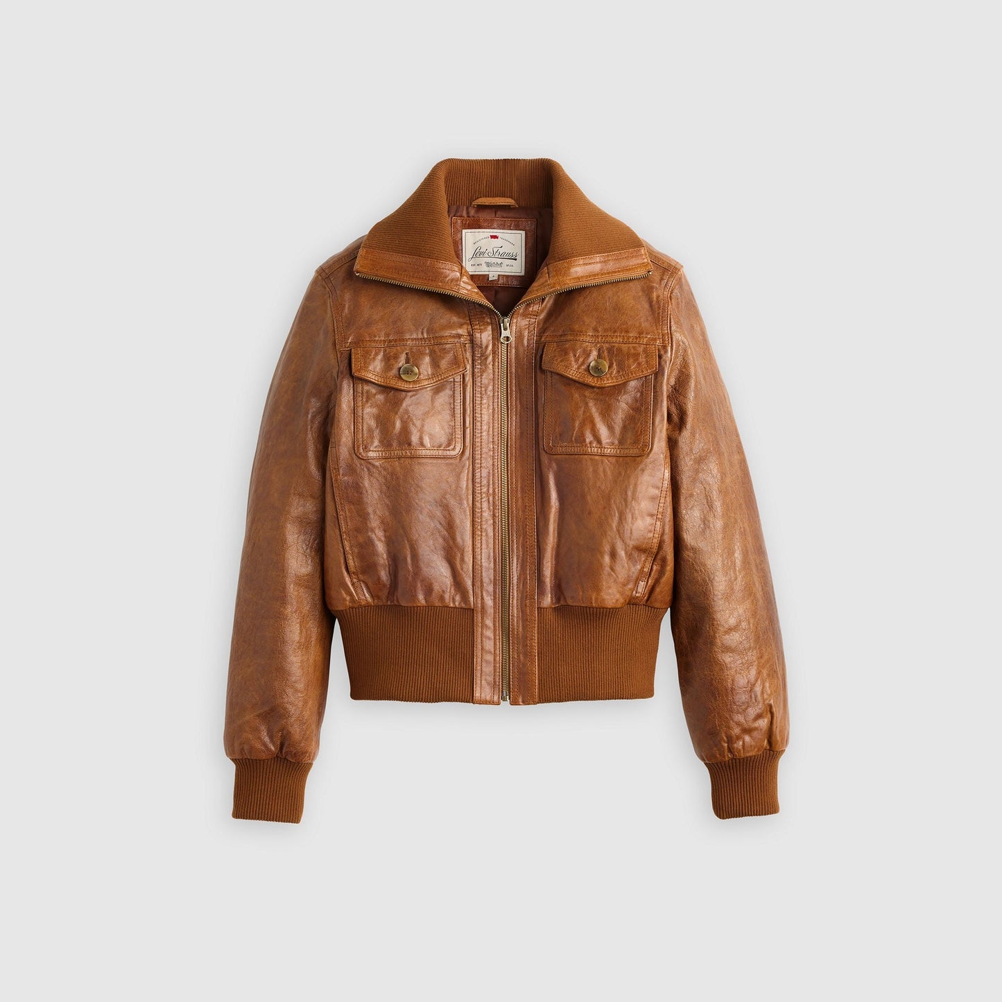 Levi's® Women's Kira Shrunken Leather Bomber Jacket