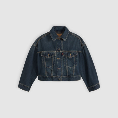 Thumbnail 5 - Levi's® Women's Loose Crop Trucker Jacket - 0089L0007