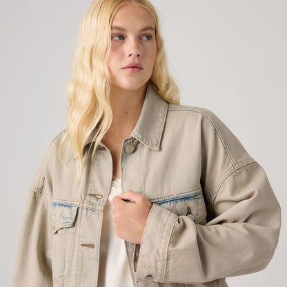 Thumbnail 4 - Levi's® Women's Loose Crop Trucker Jacket - 0089L0017