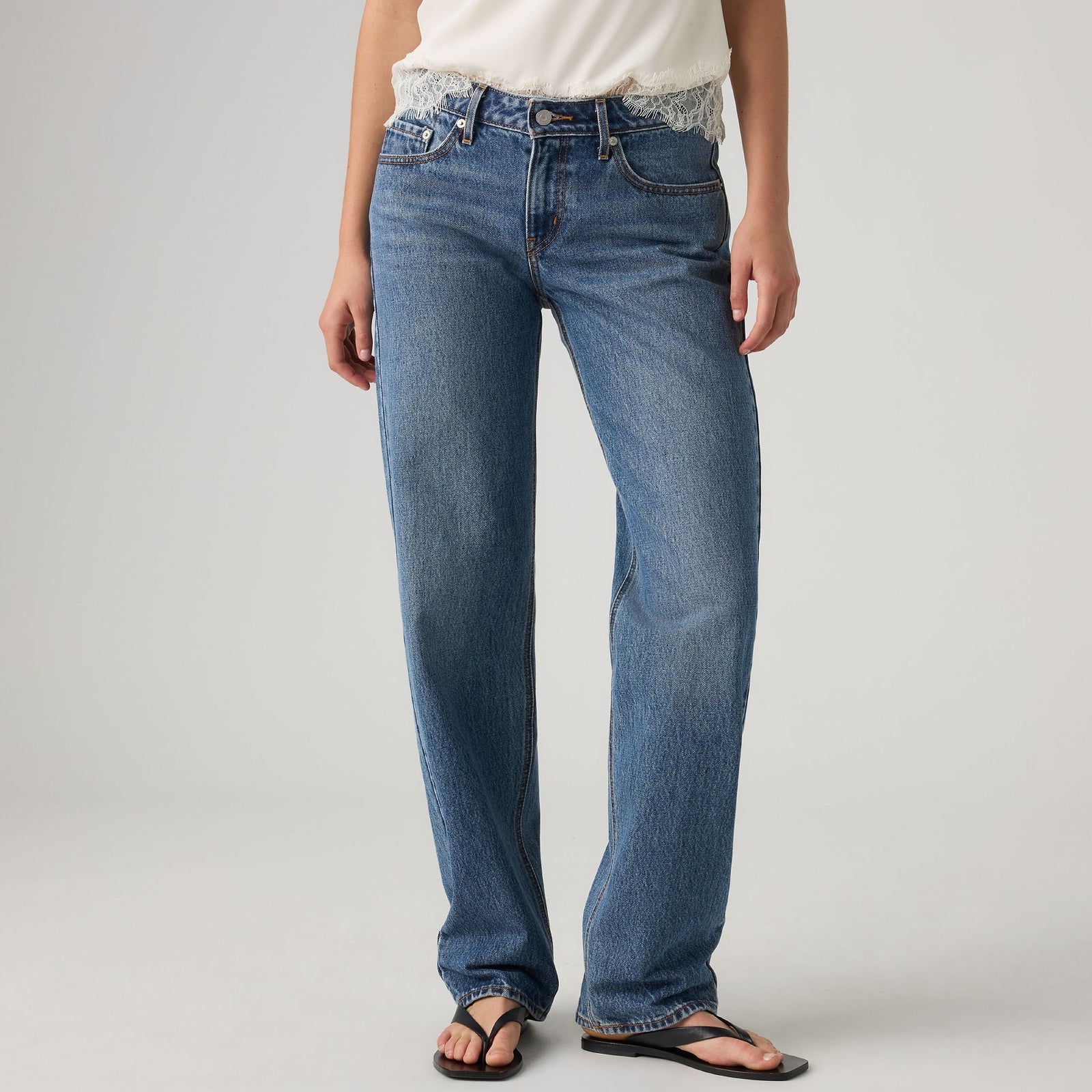 Main 5 - Levi's® Women's Low Straight Jeans - 0083P0010