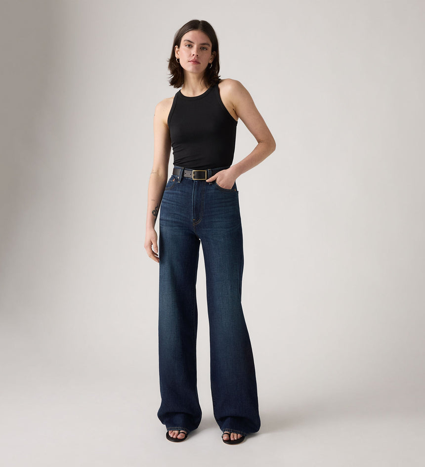 Main 4 - Levi's® Women's Ribcage Wide-Leg Jeans - A60810037