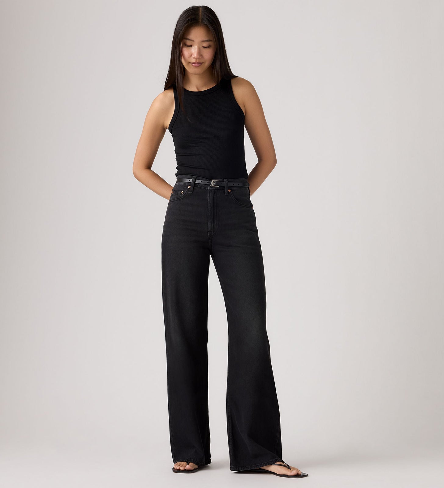 Main 4 - Levi's® Women's Ribcage Wide-Leg Jeans - A60810076