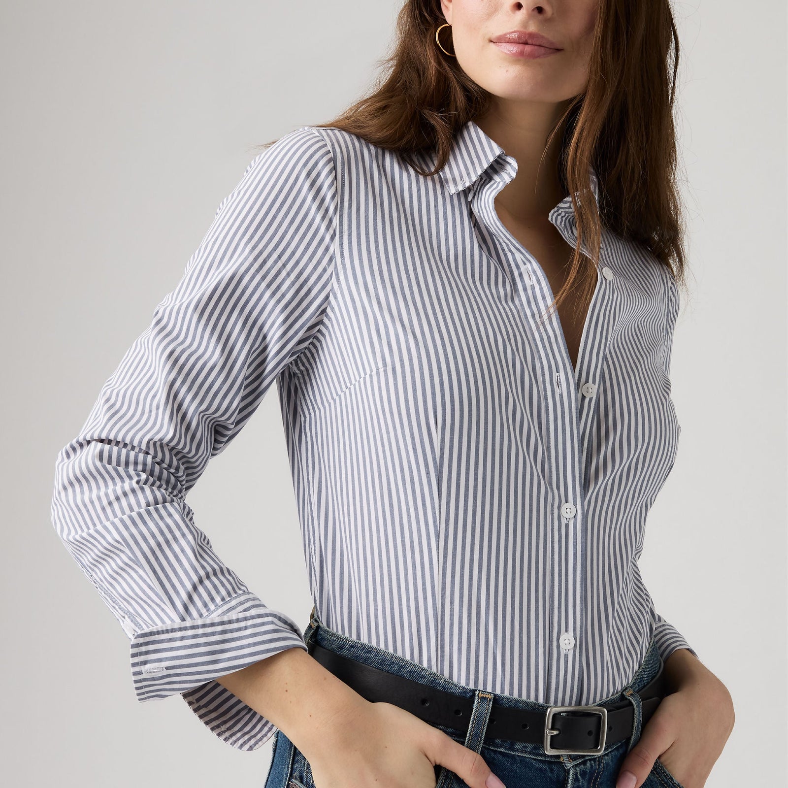 Main 4 - Levi's® Women's Slim Poplin Shirt - 0084R0001
