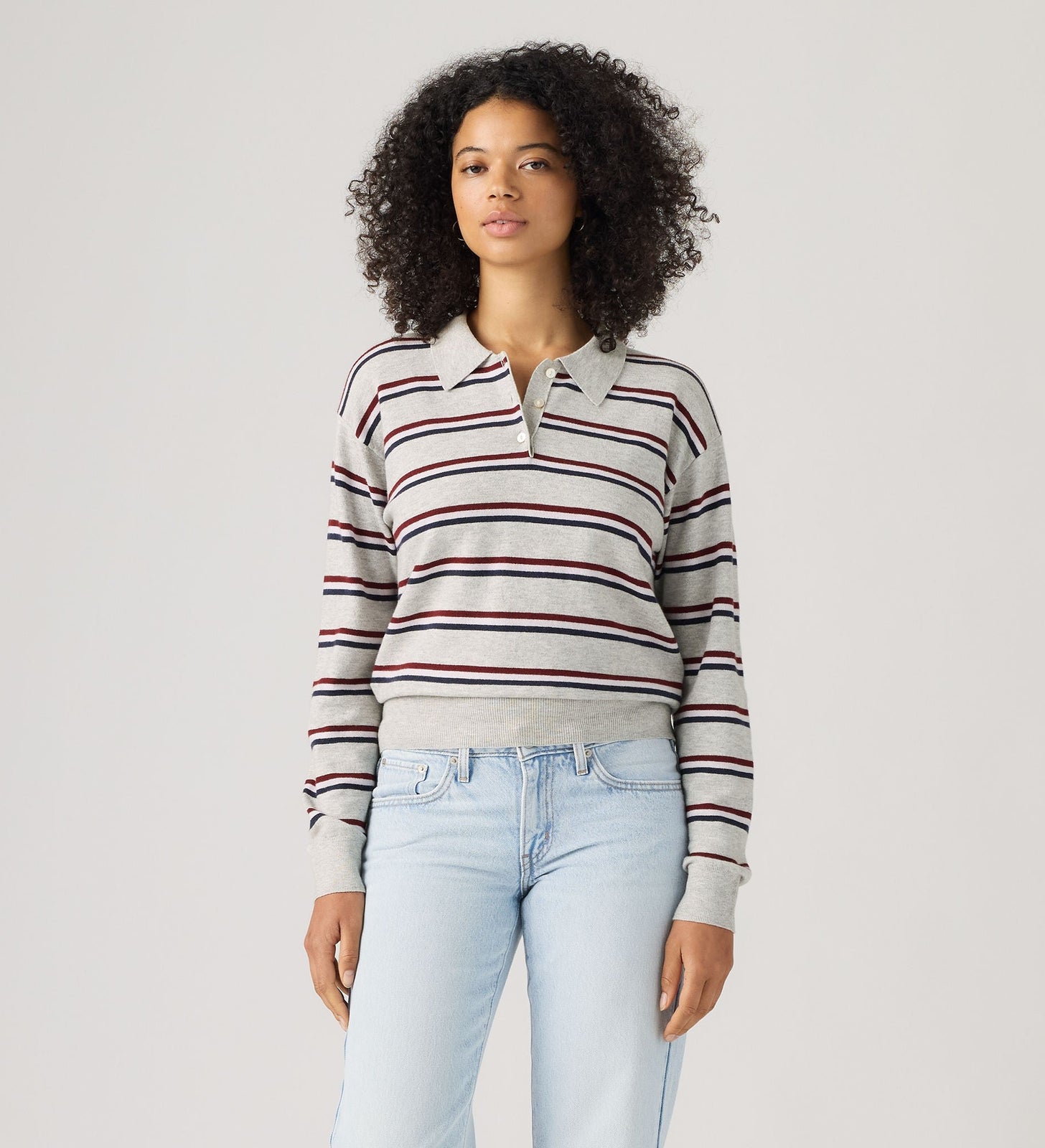 Main 3 - Levi's® Women's Supersoft Long-Sleeve Polo - 007VY0001