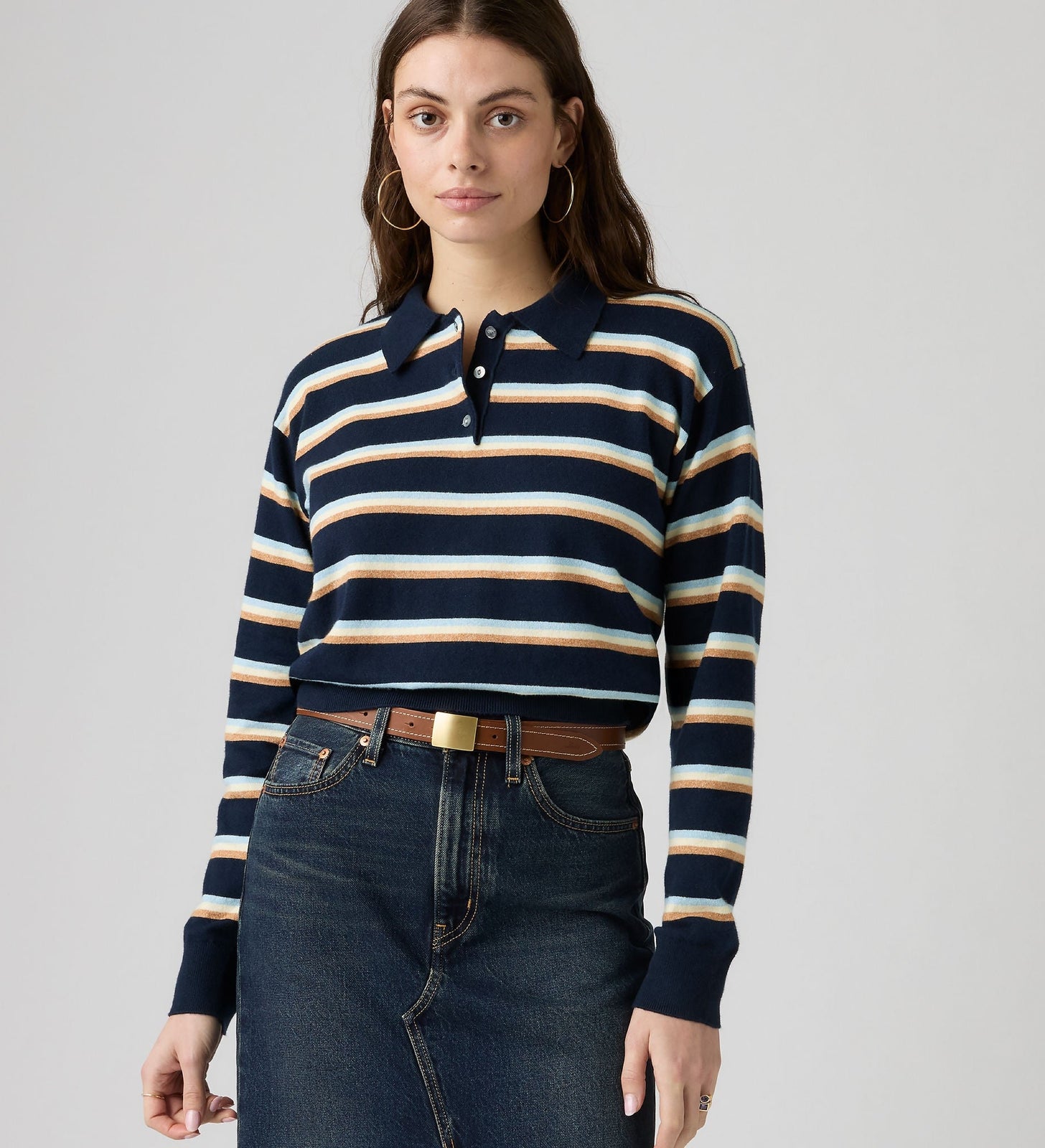 Main 1 - Levi's® Women's Supersoft Long-Sleeve Polo - 007VY0003