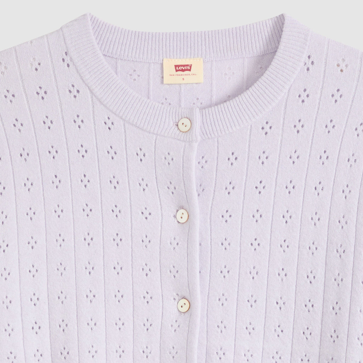 Levi's® Women's Supersoft Pointelle Crewneck Cardigan