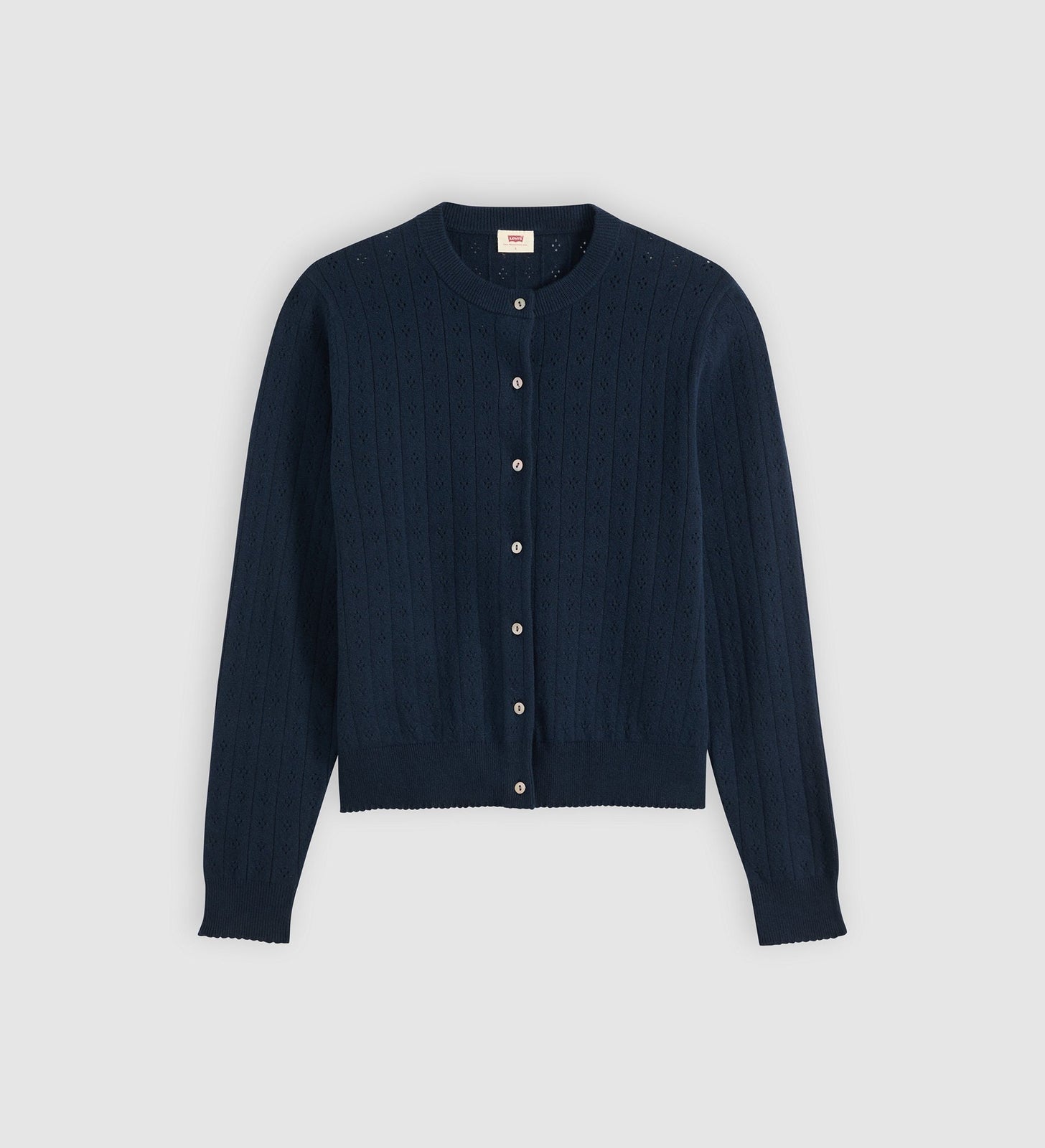 Main 1 - Levi's® Women's Supersoft Pointelle Crewneck Cardigan - 008SK0004