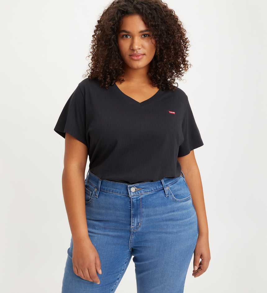 Main 3 - Levi's® Women's V-Neck T-Shirt (Plus Size) - A23230002